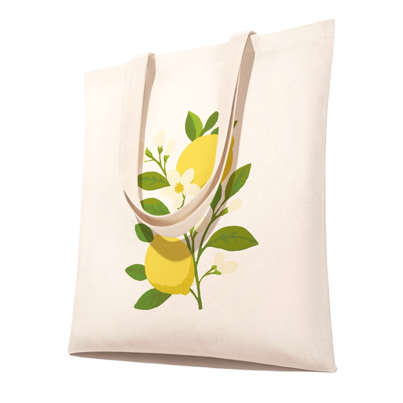 Paint by Numbers Totebag – Lemon Plant-Paint by numbers