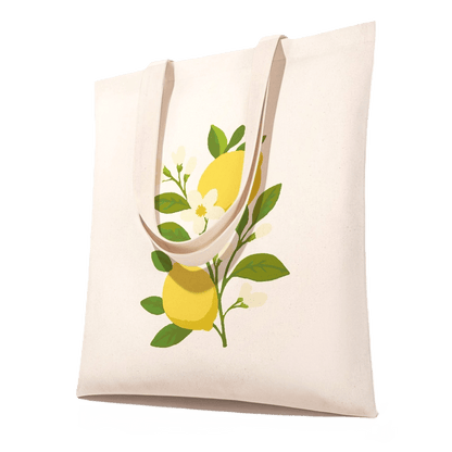 Paint by Numbers Totebag – Lemon Plant-Paint by numbers