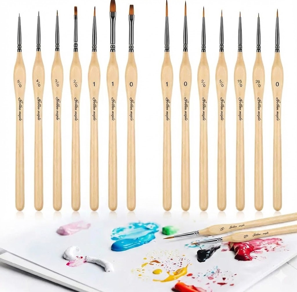 Luxury Brush Set – 15 Pieces-Paint by numbers