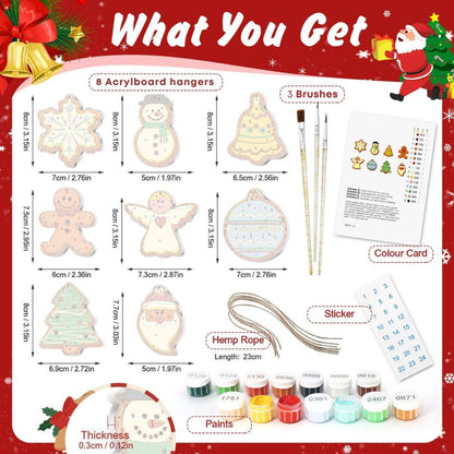 8 Christmas hangers - Christmas cookies set