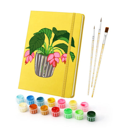 Paint by Number Notebook - Houseplant | 2 Colors