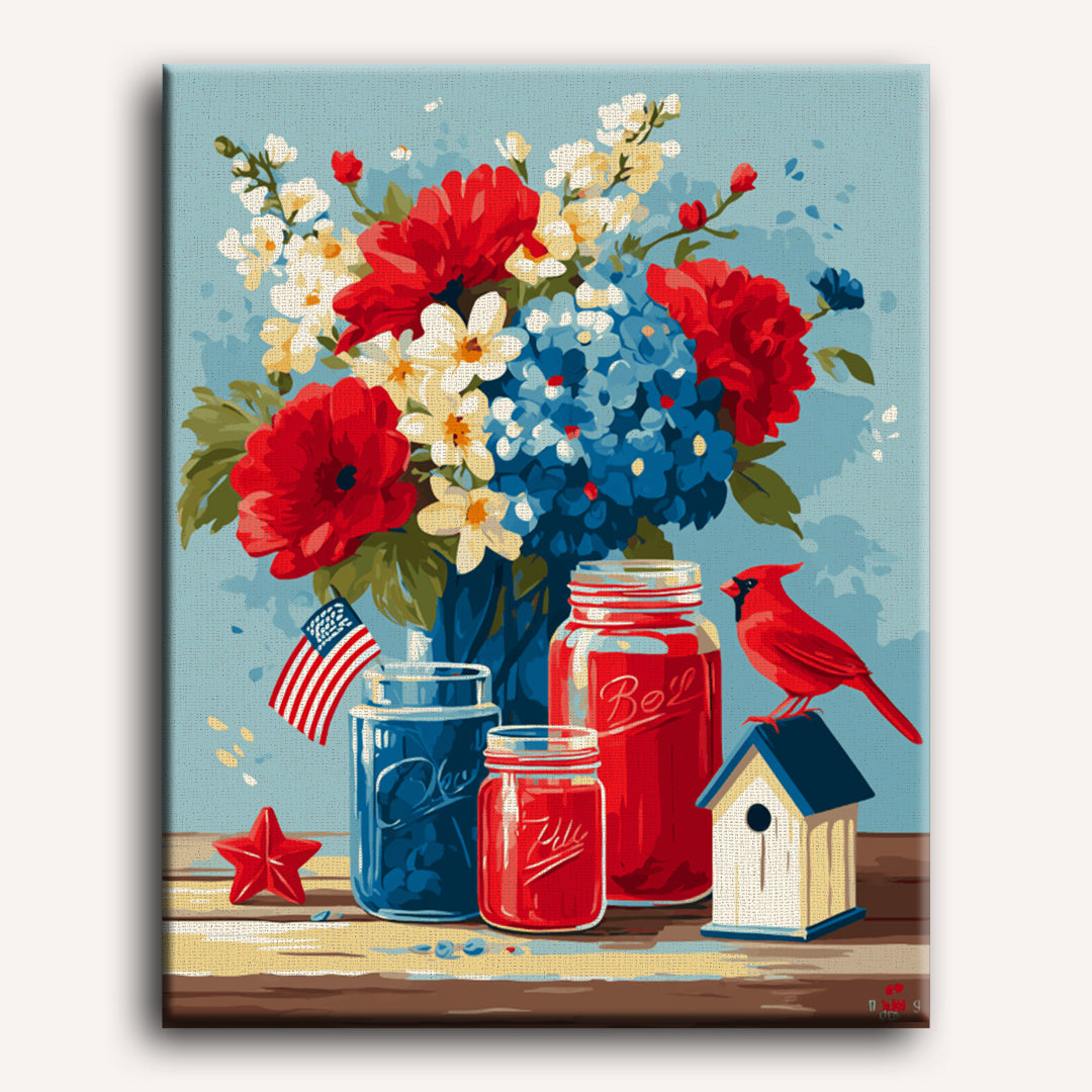 Patriotic Arrangement | Paint by Number