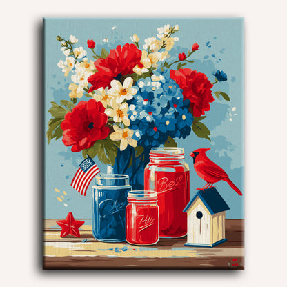 Patriotic Arrangement | Paint by Number