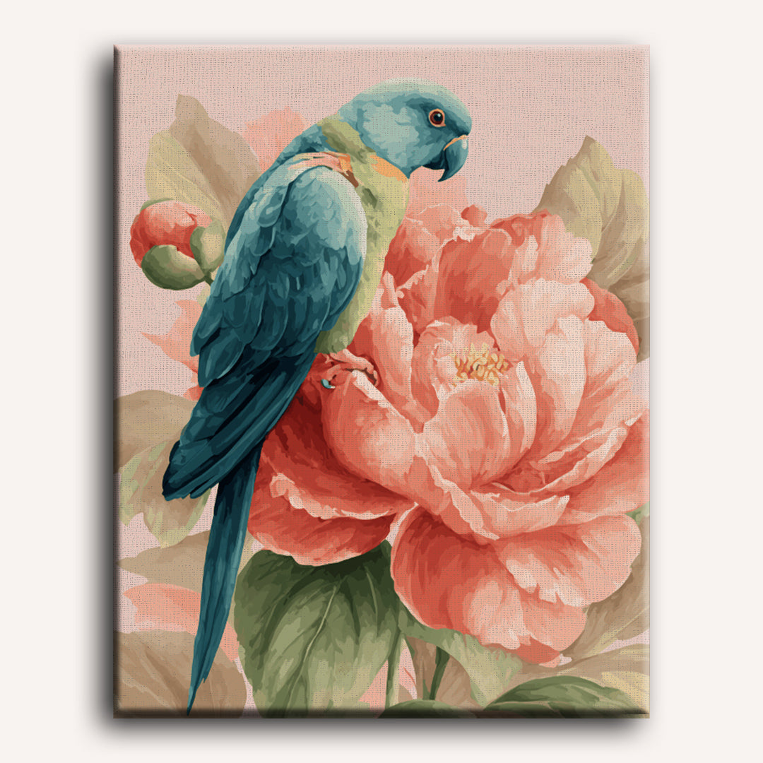 Perched in Petals | Paint by Number