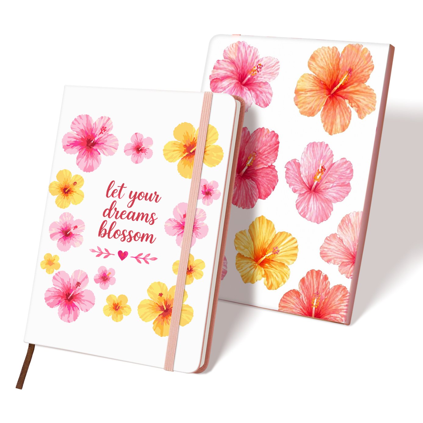 Paint by Number Notebook - Tropical Blossoms