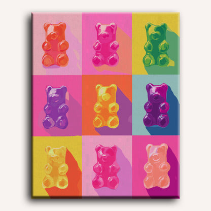 Pop Art Gummies | Paint by Number