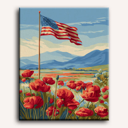 Poppy field | Paint by Number