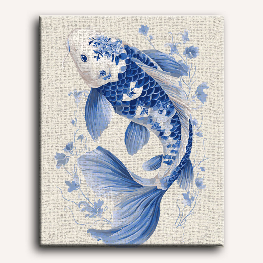 Porcelain Koi | Paint by Number