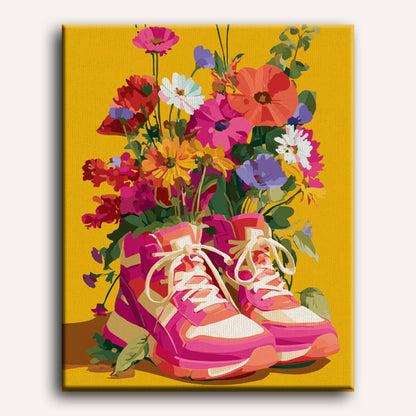 Run into Spring | Paint by Number