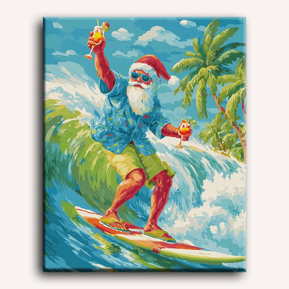 Santa Claus in Australia | Paint by Number