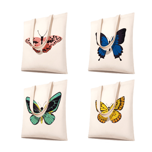Paint by Numbers Totebag – Butterflies | 4 variants-Paint by numbers