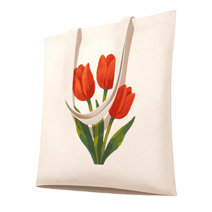 Paint by Numbers Totebag – Tulips-Paint by numbers