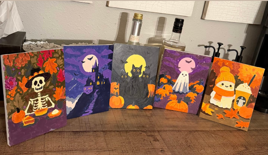 Halloween painting