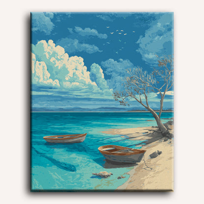 Shades of Blue | Paint by Number