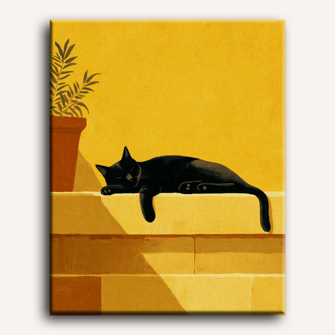 Stairs Cat | Paint by Number