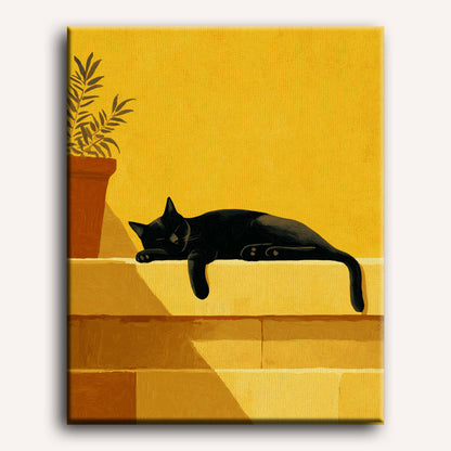 Stairs Cat | Paint by Number