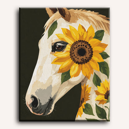 Sunflower Mare | Paint by Number