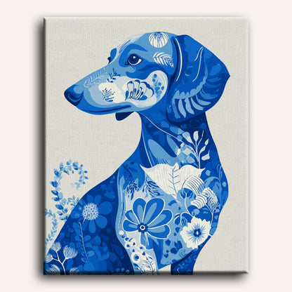 The Blue Companion | Paint by Number