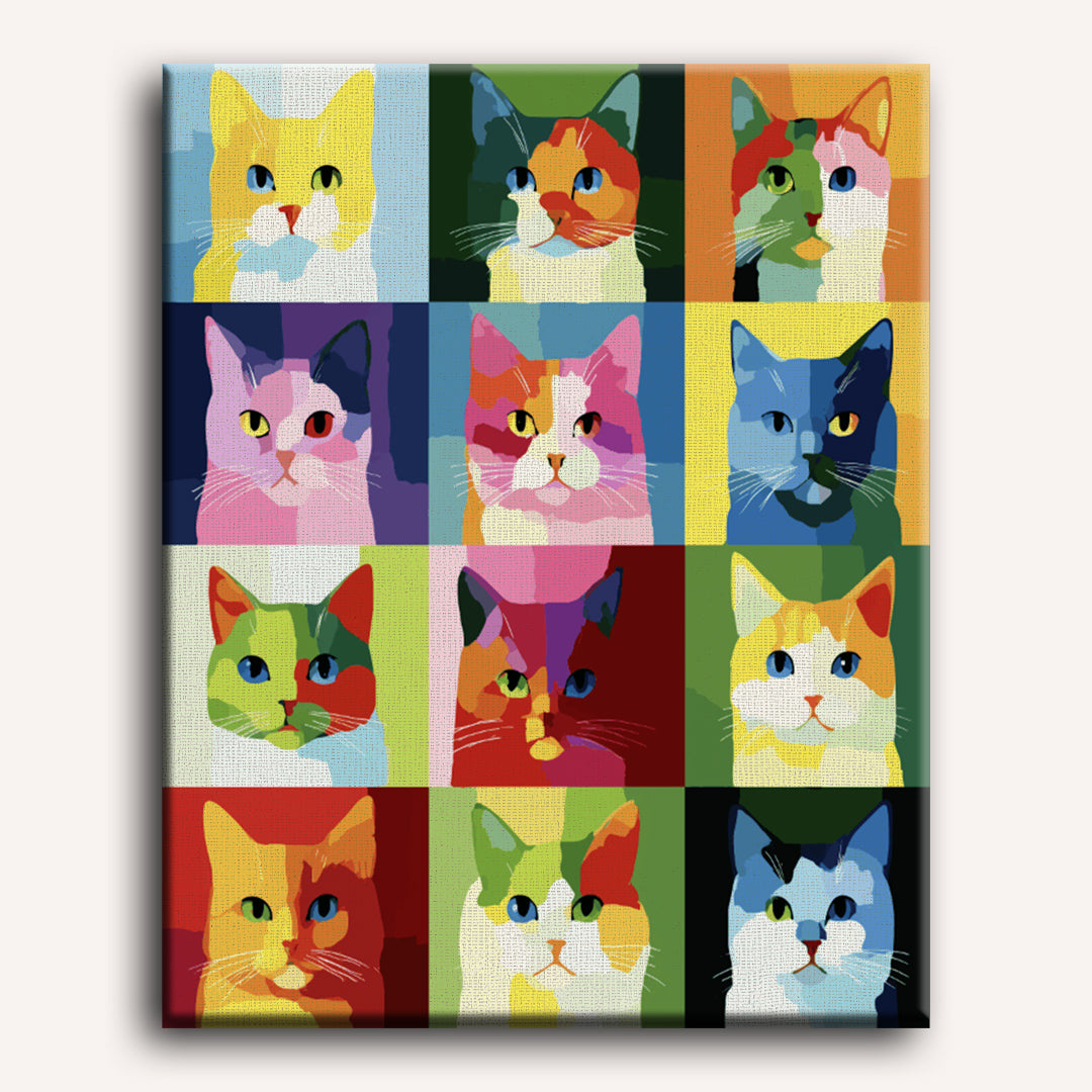 La colección de gatos | Pintar por números