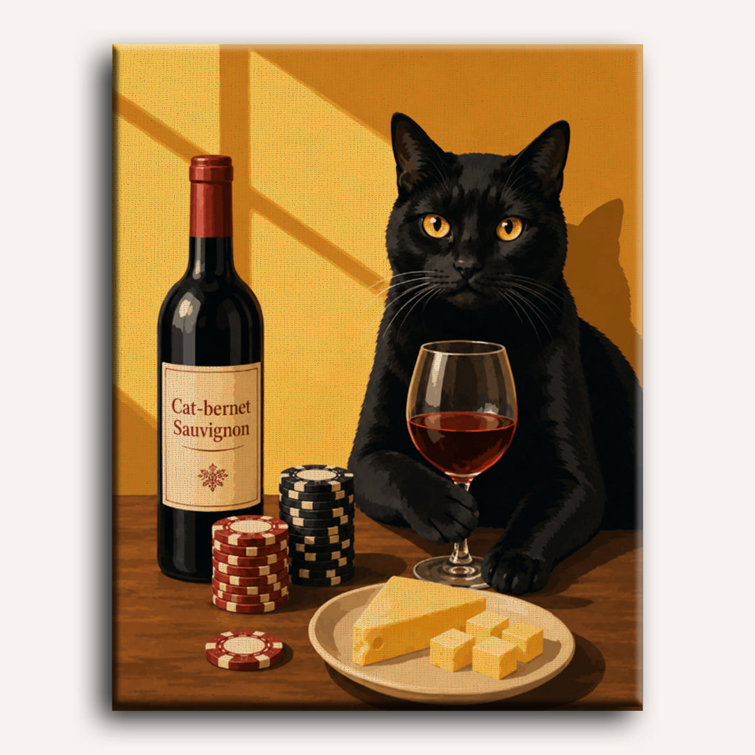 Le chat joueur | Peinture par numéros