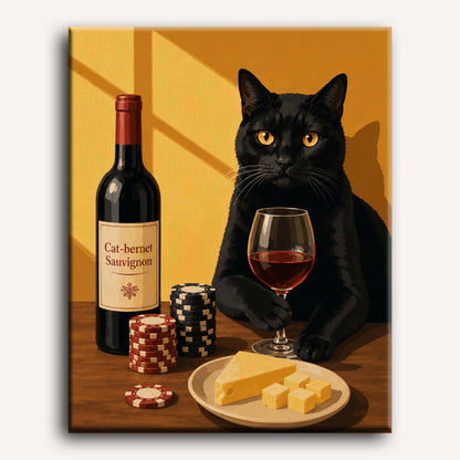 Le chat joueur | Peinture par numéros