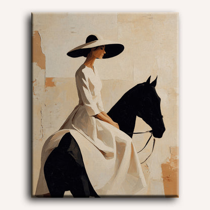 The Quiet Rider | Paint by Number