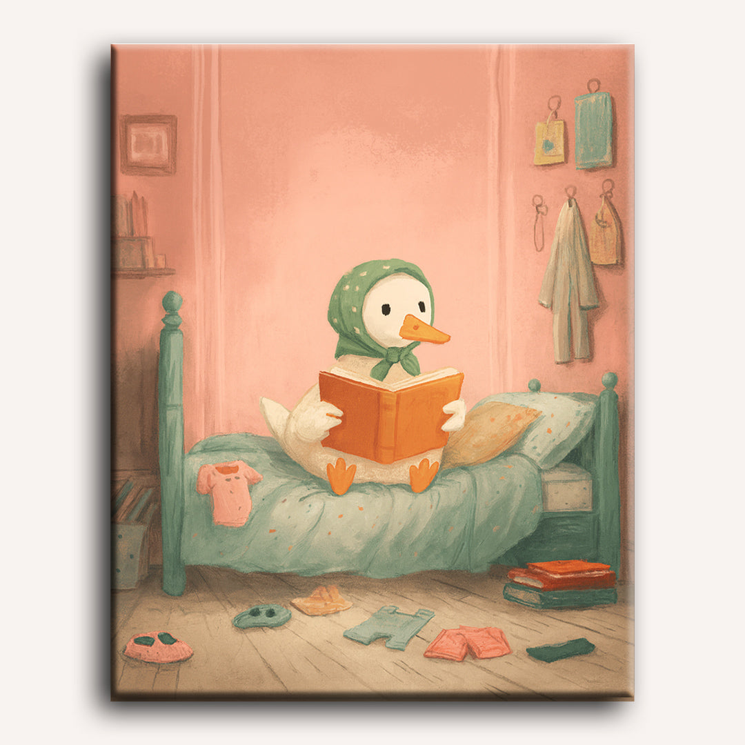 The White Goose in the Bedroom | Paint by Number