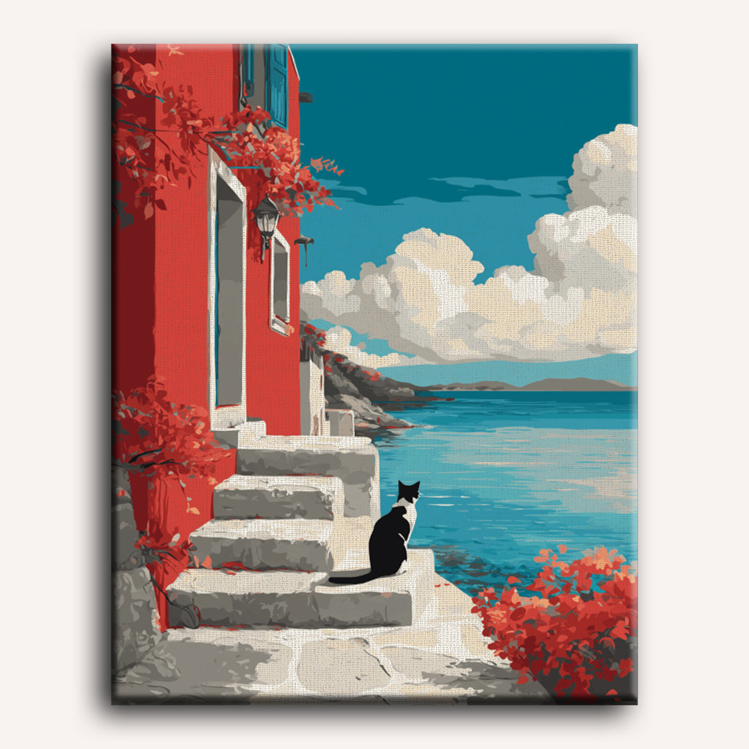 The red house | Paint by Number