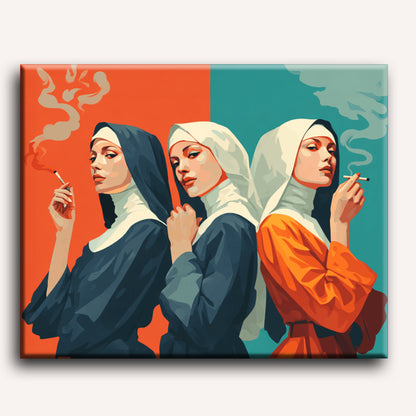 Three Attitudes | Paint by Number