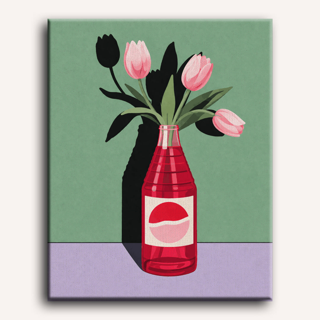 Tulips & Glass | Paint by Number
