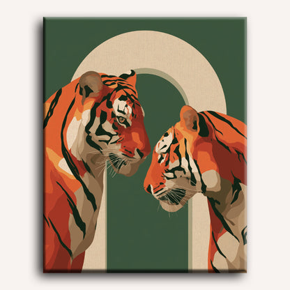 Two Tigers | Paint by Number
