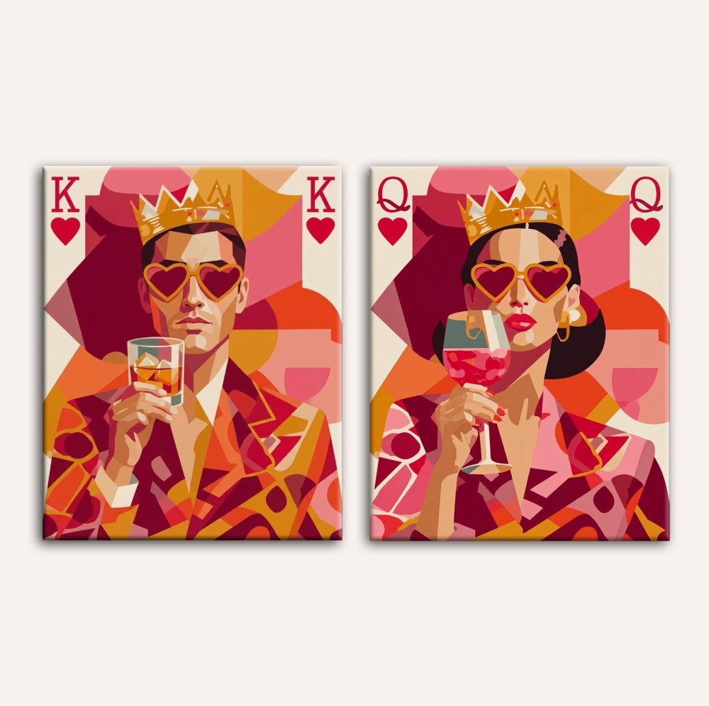 Valentine Bundle – King & Queen- Paint by Numbers