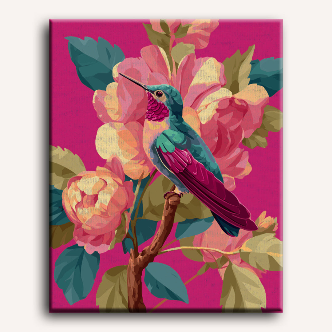 Vibrant Hummingbird | Paint by Number