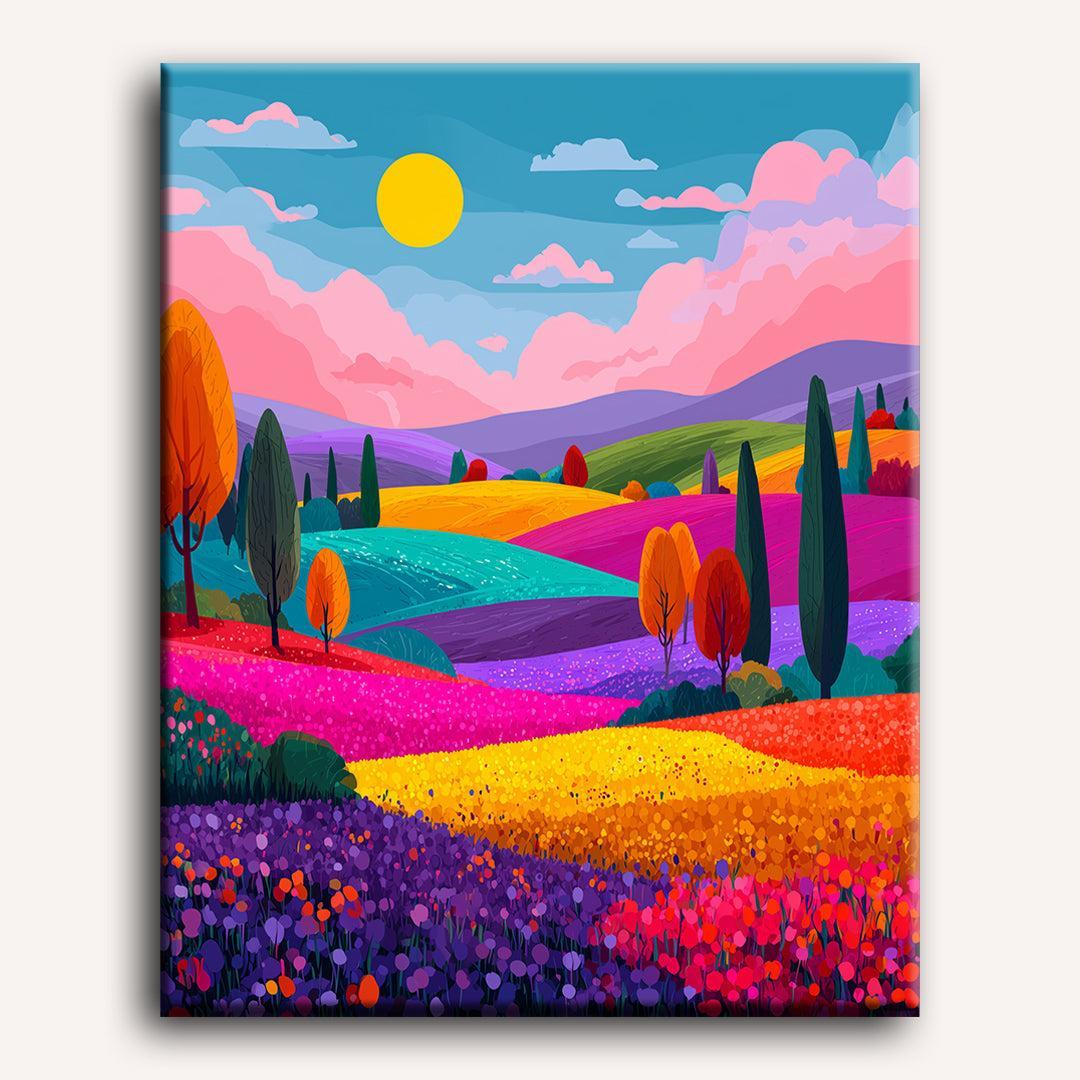 Vibrant landscape 2.0 | Paint by Number