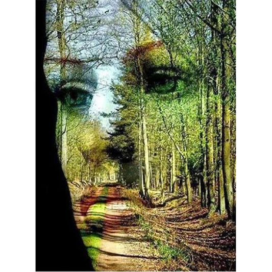 Face in the Forest - Diamond Painting