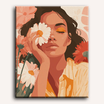 Woman in Bloom | Paint by Number