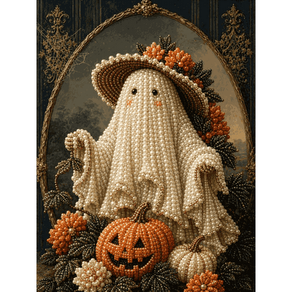 The Ghost Portrait - Premium Pearl Diamond Art