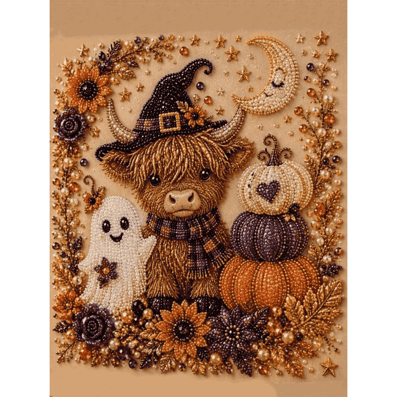 Moo and Boo - Premium Pearl Diamond Art