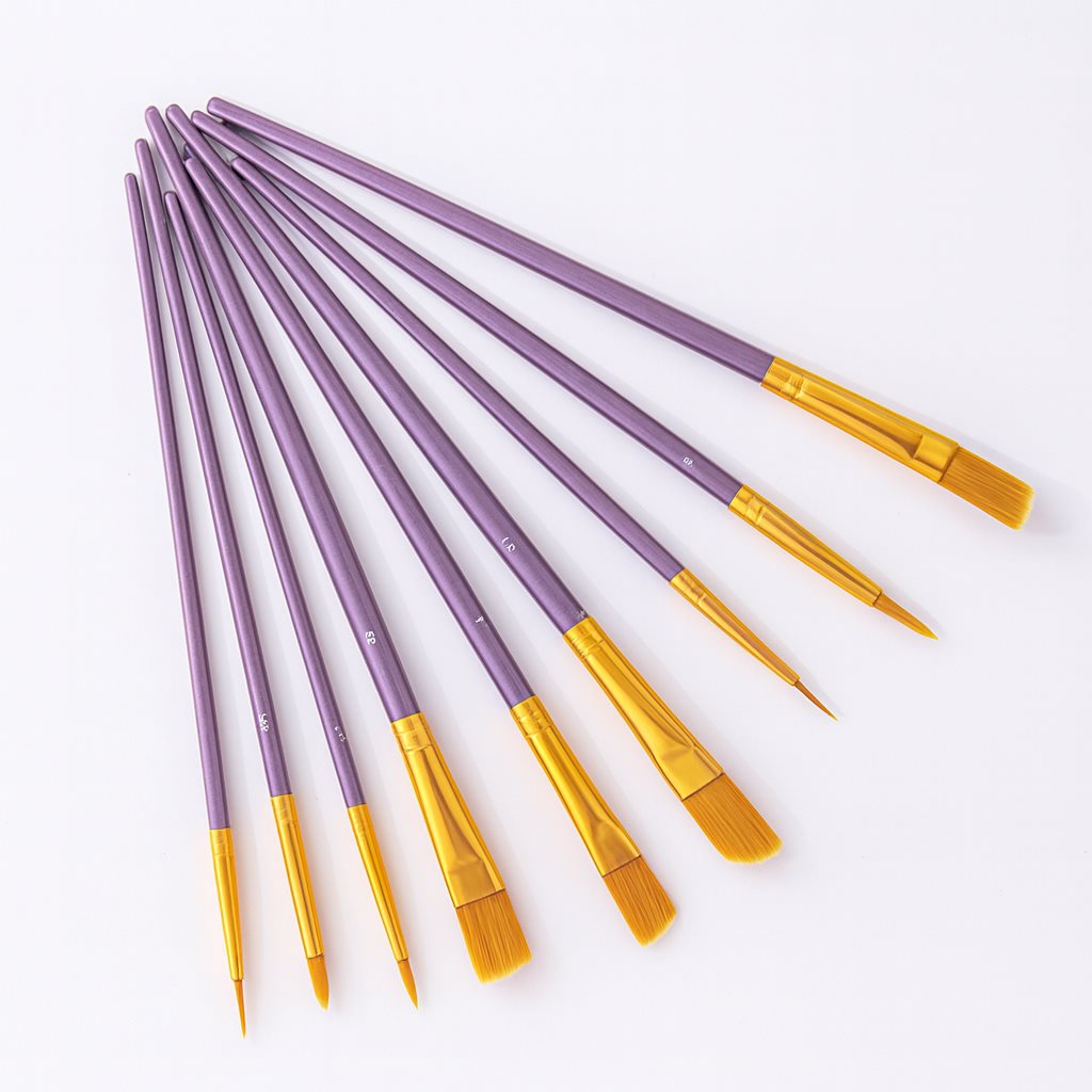 Paint Brush Set 10 Pieces | Paint by Numbers