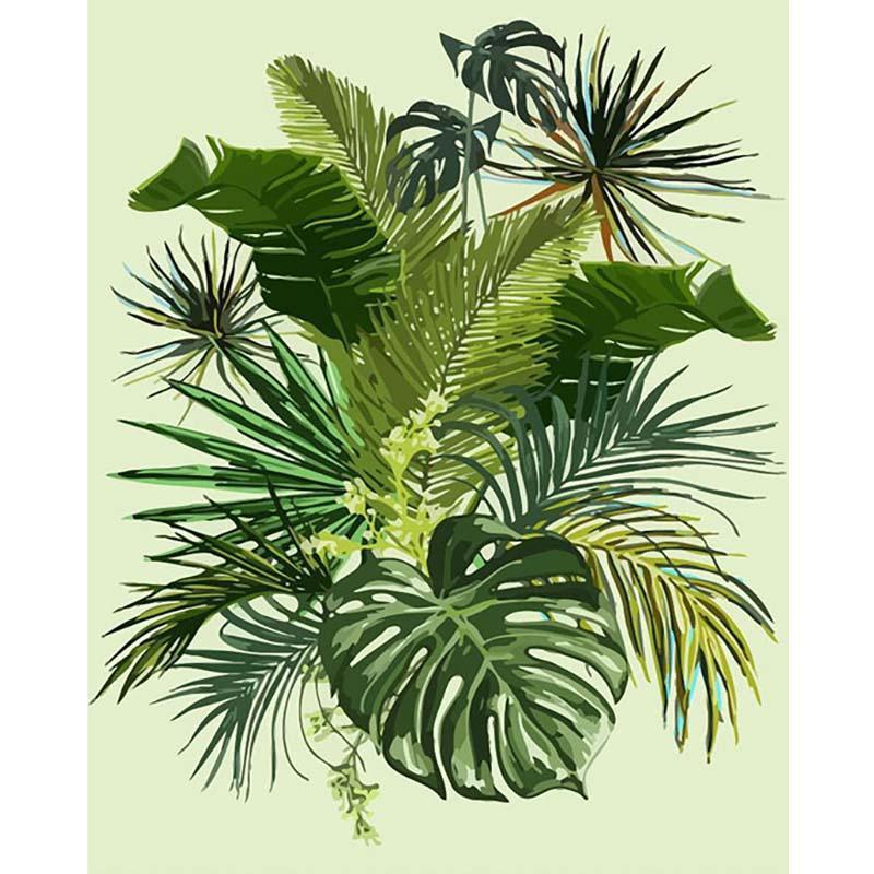 Paint by numbers - Leaves | Paint by Numbers