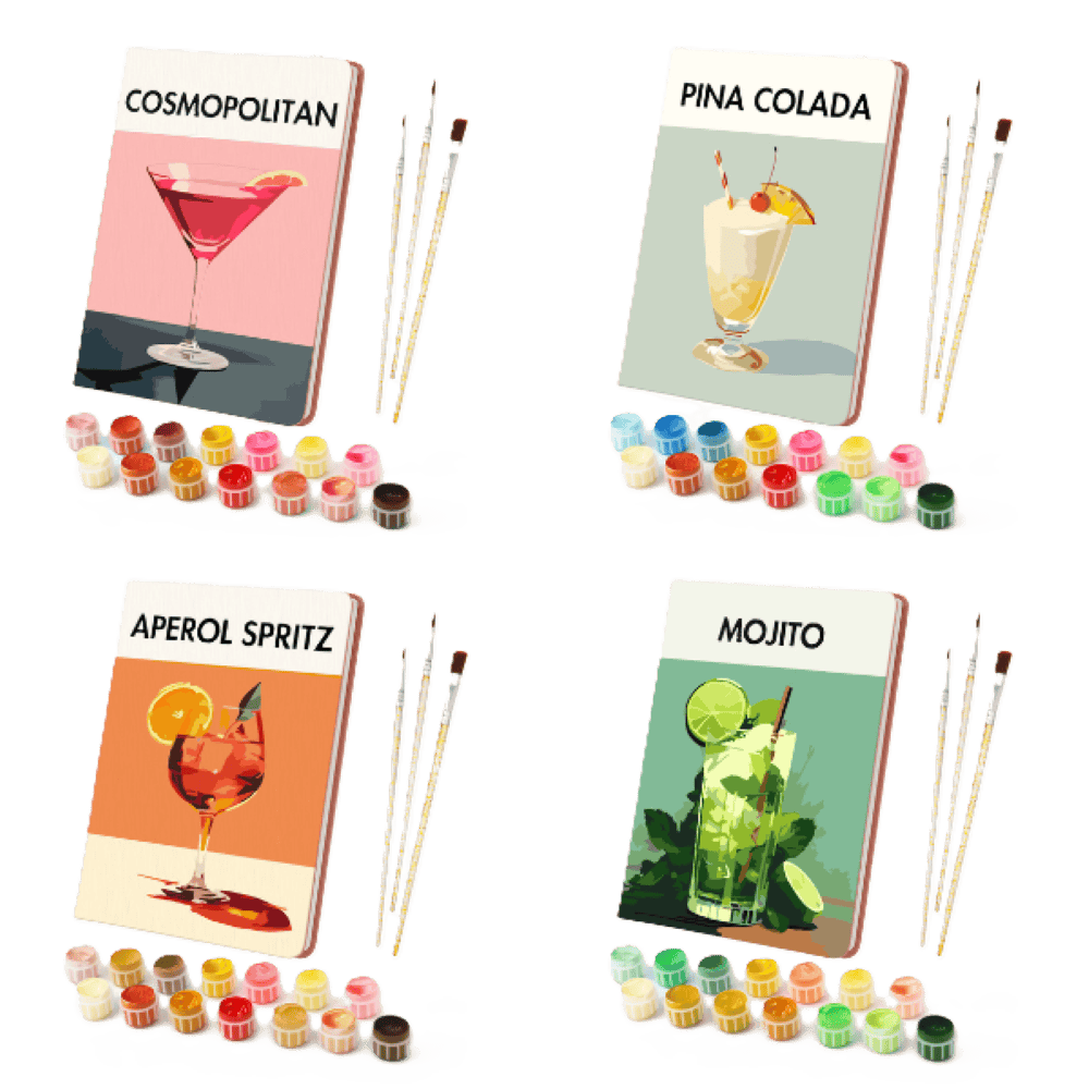 Notebook – 4 Types | Paint by Number-Paint by numbers