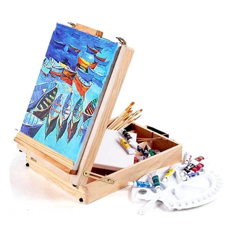 Paint by numbers - Wooden Easel with Storage Box