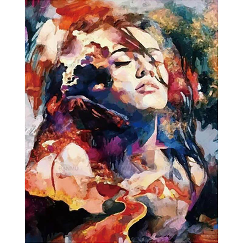 Paint by numbers - Colorful Abstract Woman | Paint by Numbers
