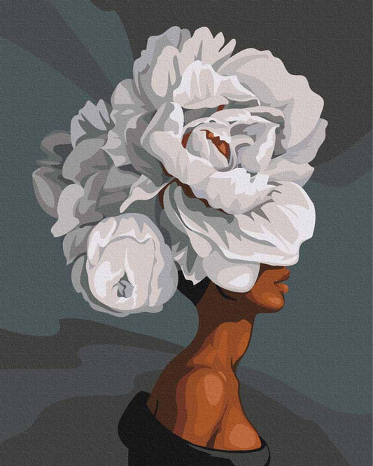 Paint by numbers - Woman with Flowery Hair | Paint by Numbers