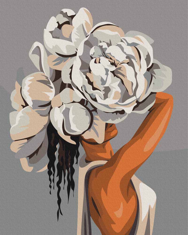 Paint by numbers - Woman with White Top | Painting by Numbers