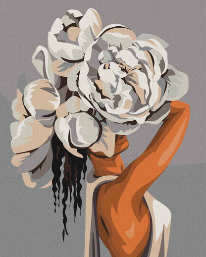 Paint by numbers - Woman with White Top | Painting by Numbers