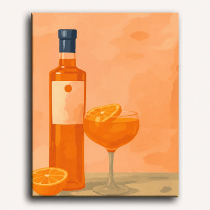 Spritz all'arancia | Dipingi con i numeri