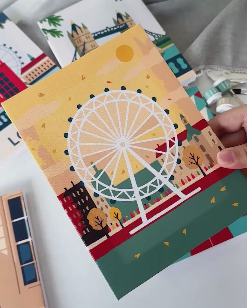 6 Mini Paintings - London Set