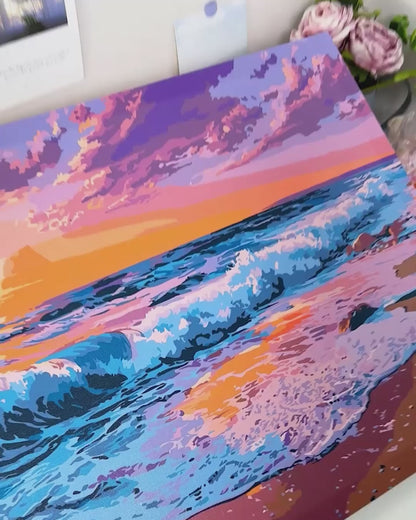 Pink sunset | Paint by Number