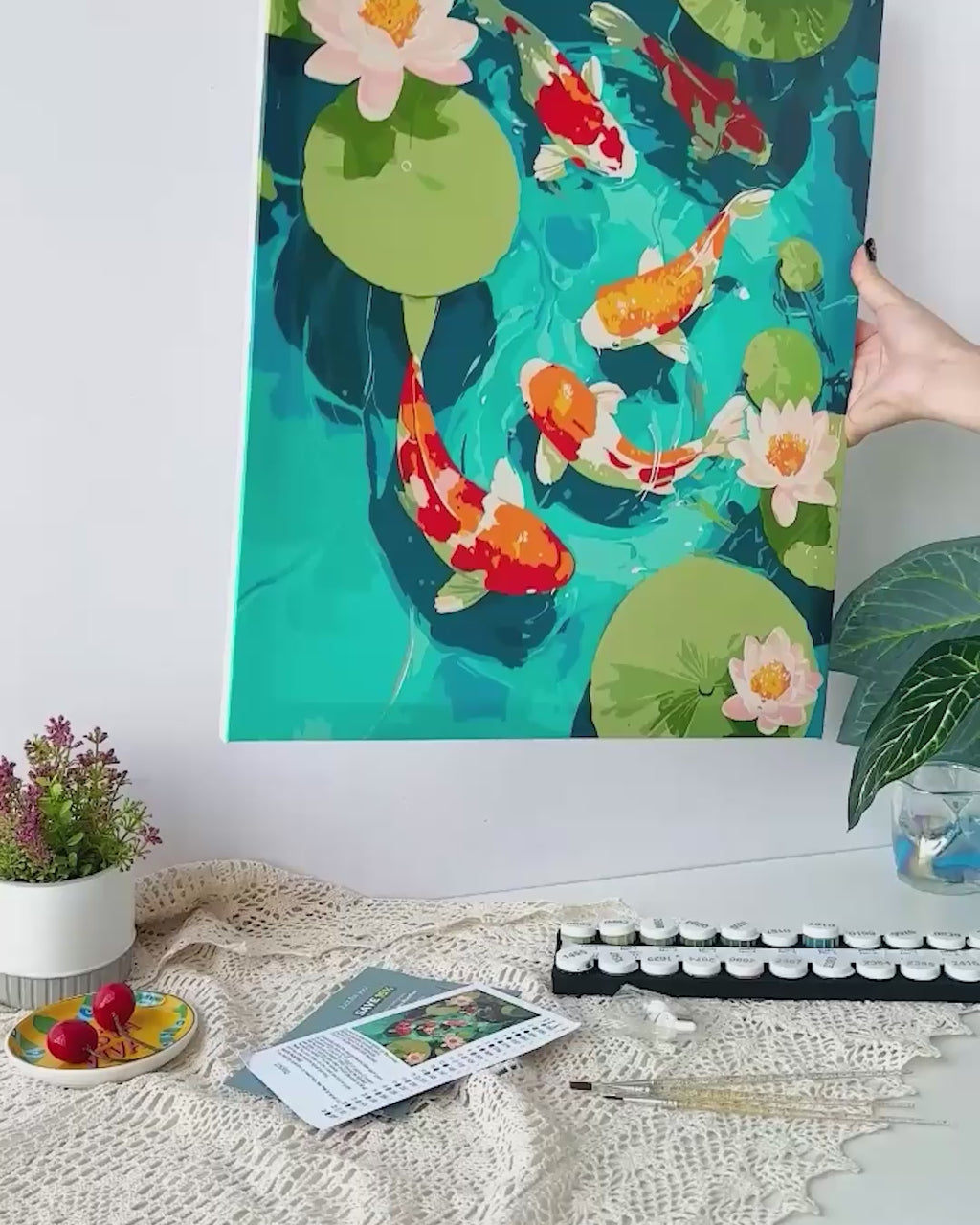 Koi pond | Paint by Number